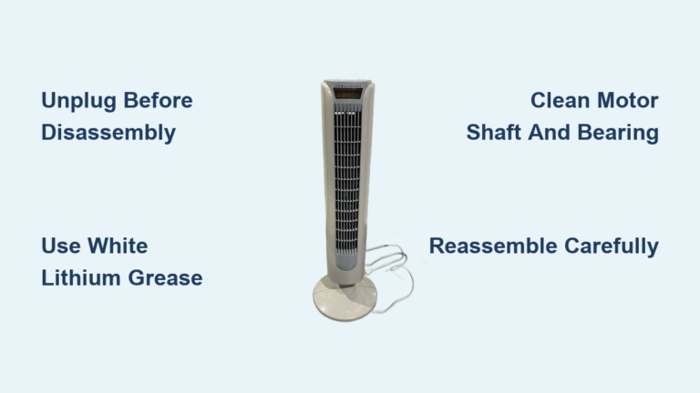 How to Take Apart Aloha Breeze Tower Fan
