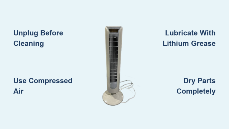 How to Clean Aloha Breeze Tower Fan