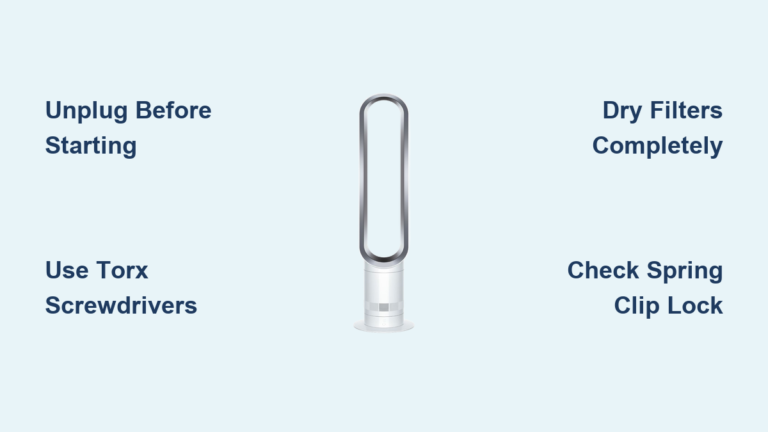 How to Take Apart a Dyson Tower Fan
