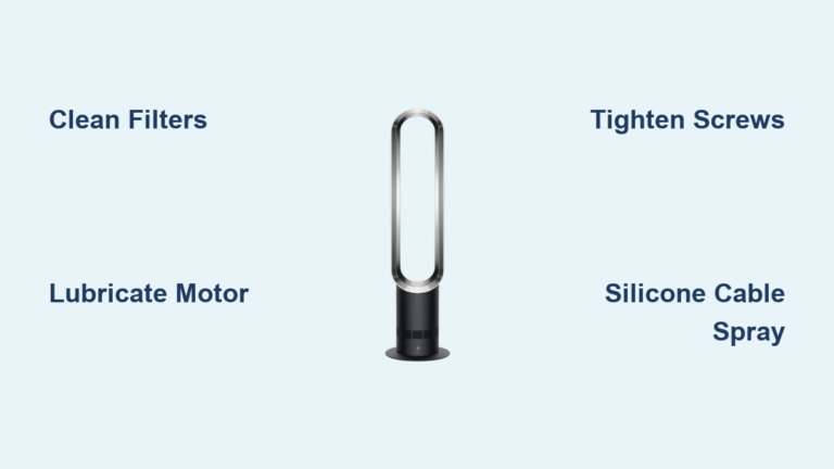 Fix Dyson Tower Fan Noise Issue