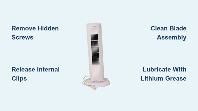 How to Take Apart Hawaiian Breeze Tower Fan