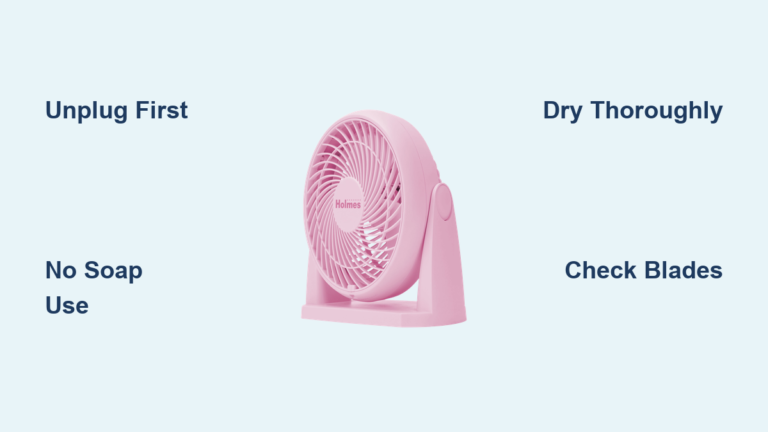 How to Clean Holmes Blizzard Table Fan