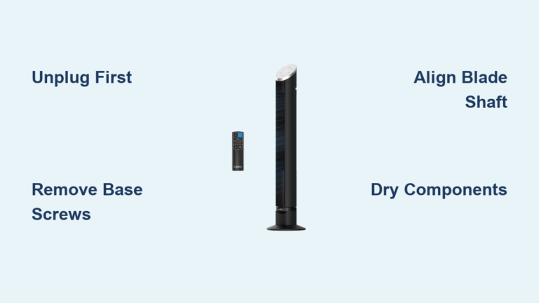 How to Disassemble a Lasko Tower Fan
