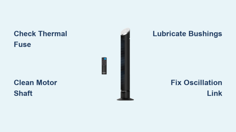 Fix Lasko Tower Fan Not Spinning