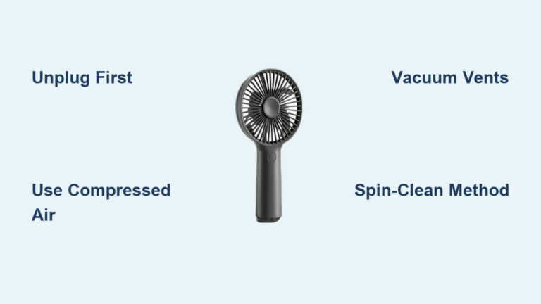 How to Clean Mini Fan Without Opening