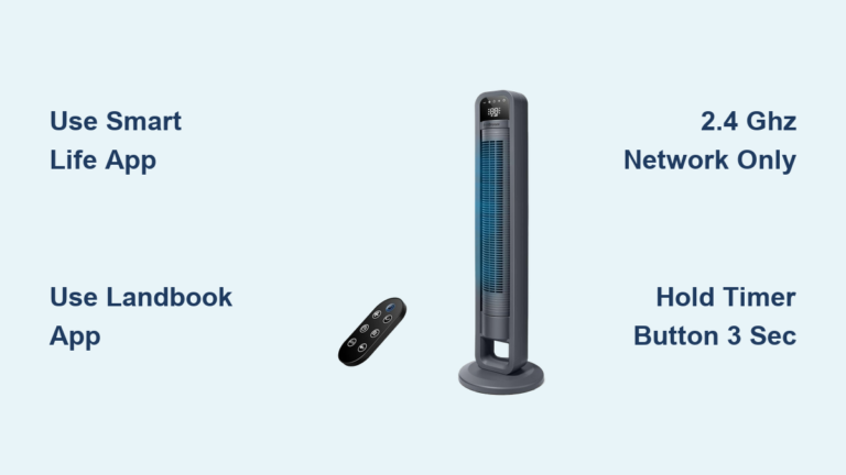 Omnibreeze Tower Fan WiFi Setup Guide