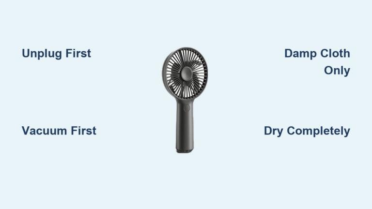 How to Clean a Portable Fan
