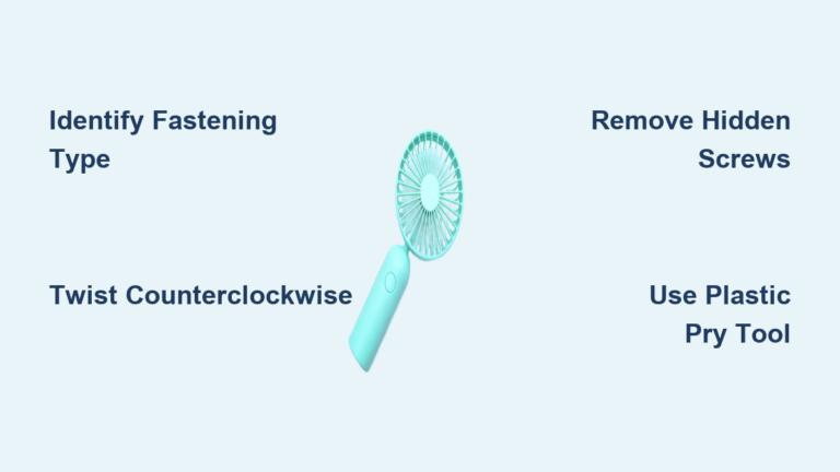 How to Open a Portable Fan