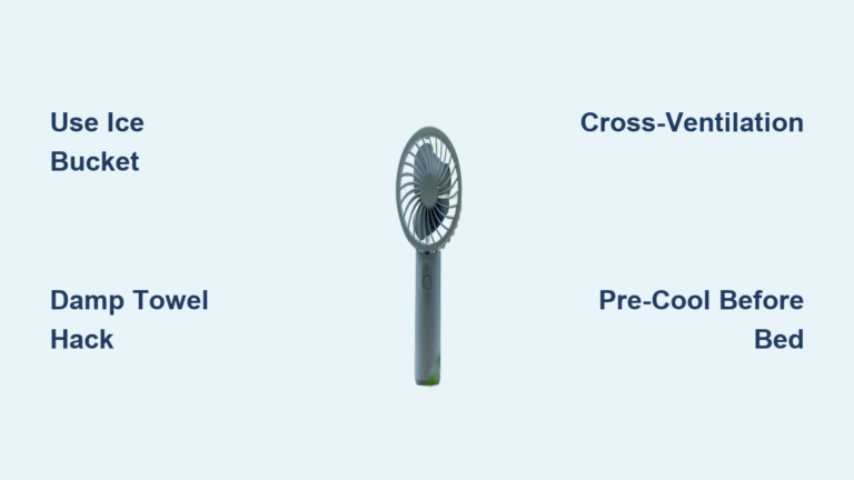 How to Make a Portable Fan Blow Cold Air