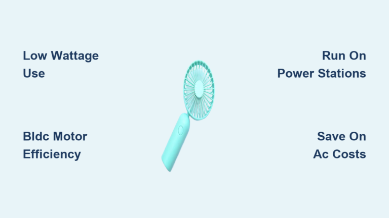 Portable Fan Power Consumption: What to Expect