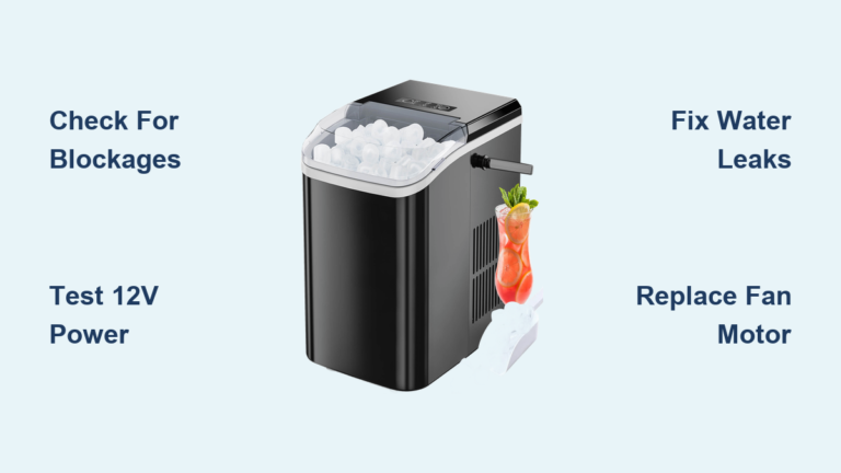 How to Fix Portable Ice Maker Fan Not Working