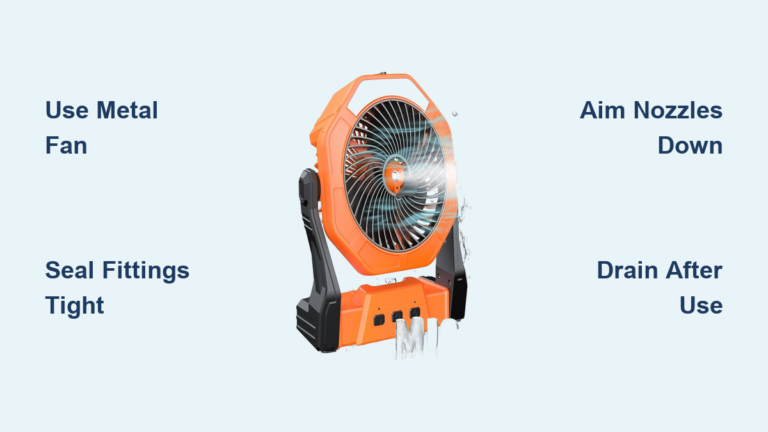 How to Make a Portable Misting Fan