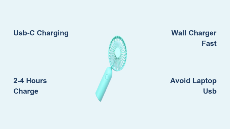 Portable Rechargeable Fan Charging Time Guide