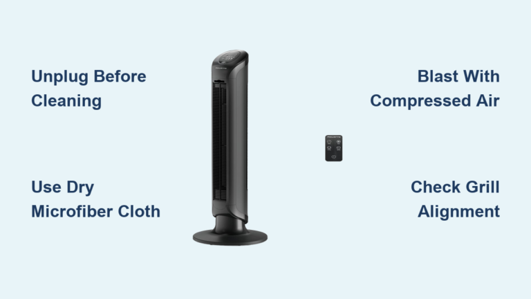 How to Clean Rowenta Tower Fan