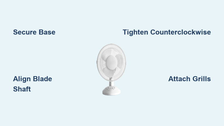 How to Assemble a Table Fan: Quick Steps