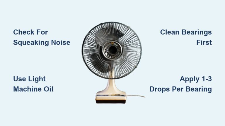 How to Oil a Table Fan