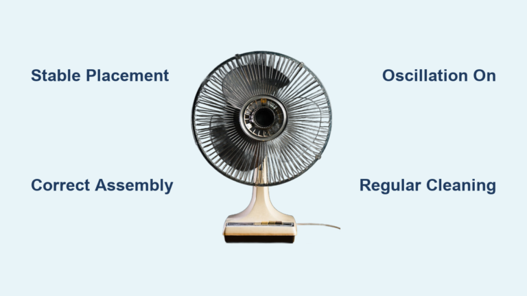 How to Use a Table Fan: Quick Steps