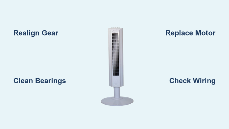 How to Fix Tower Fan Not Rotating