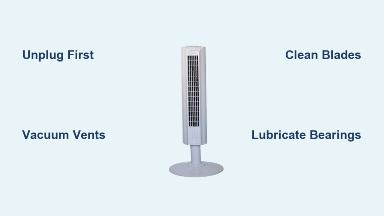 How to Clean a Tower Fan