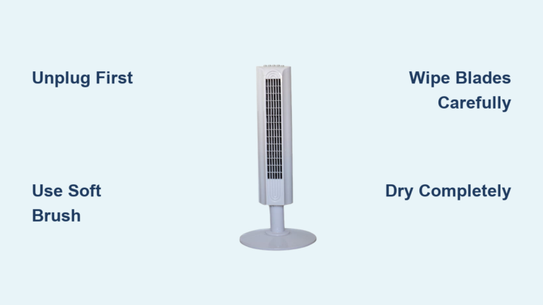 How to Clean Tower Fan Blades
