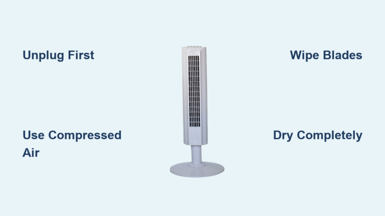 How to Clean Tower Fan Dust