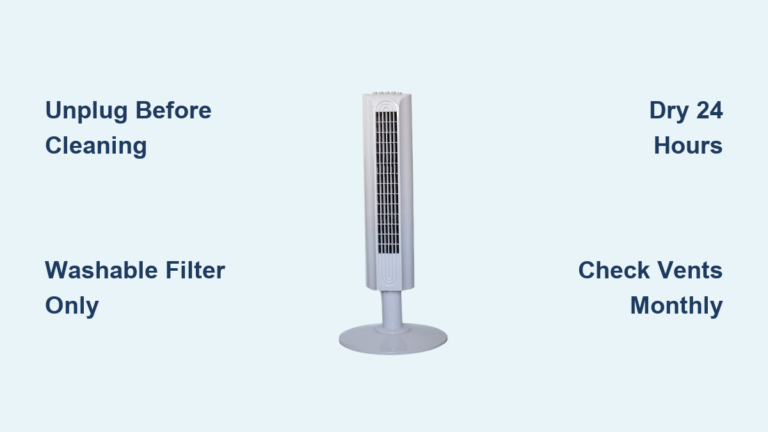 How to Clean Tower Fan Filter