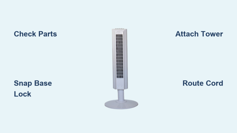 How to Assemble a Tower Fan