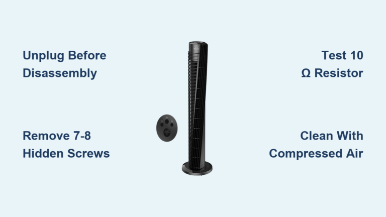 How to Take Apart a Vornado Tower Fan