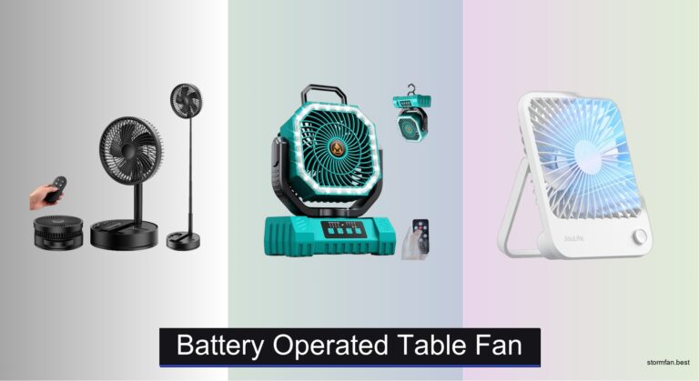 8 Best Battery Operated Table Fans of 2026